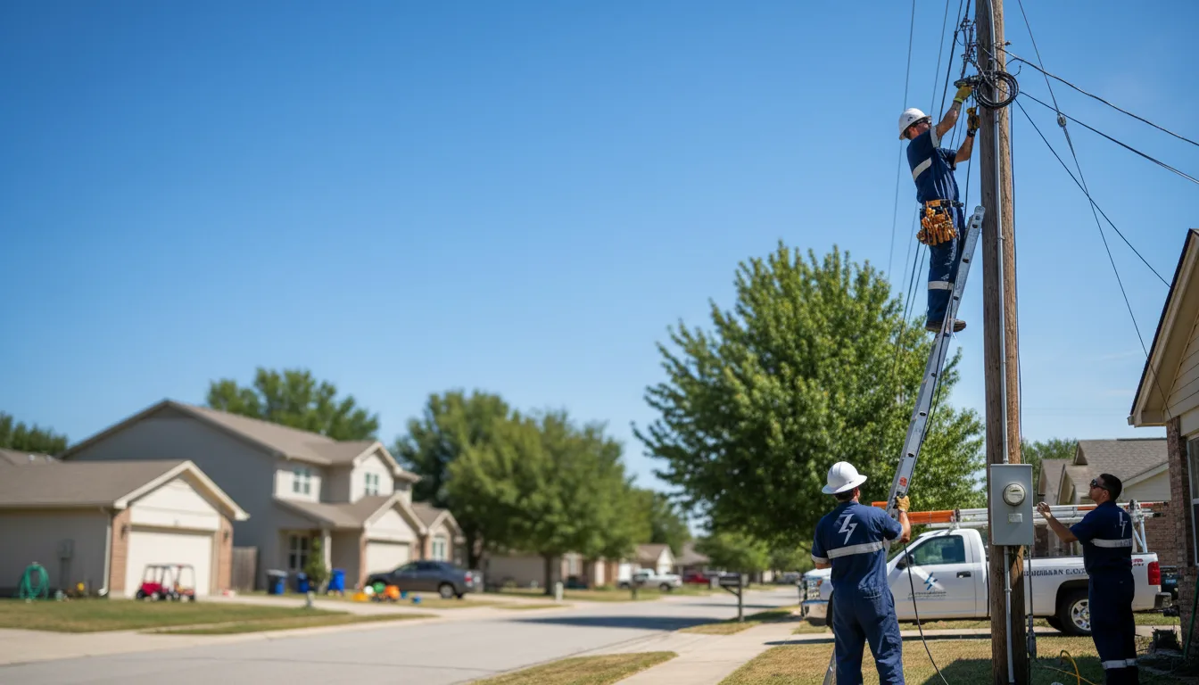 Residential electrician providing installation services in Fabens, TX